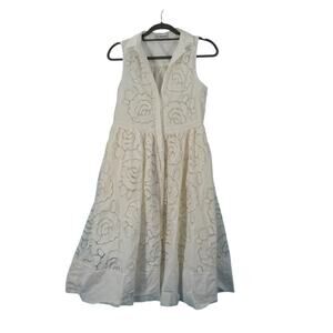 En Saison White Lace Midi Dress